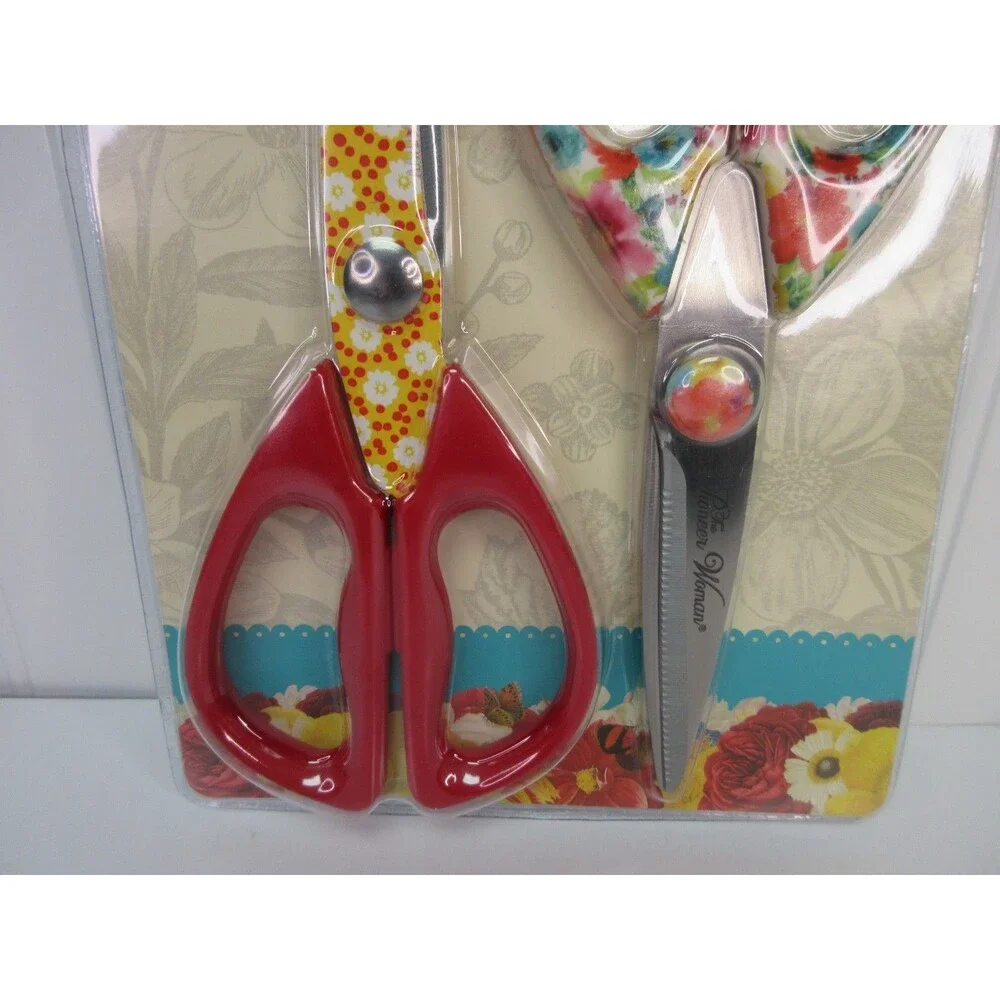 Pioneer Woman Breezy Blossom Scissors All Purpose Shears Stainless Steel Floral